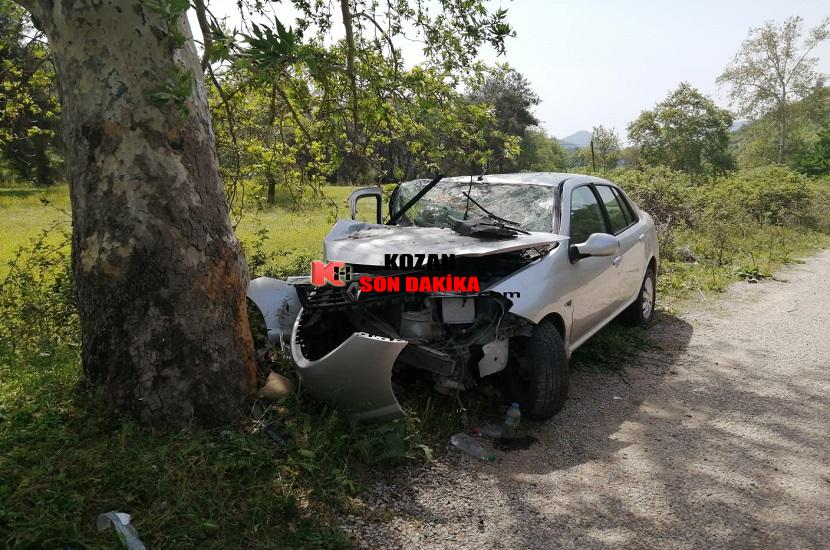 Kozanda Trafik Kazası 1 Ölü 1 Ağır Yaralı