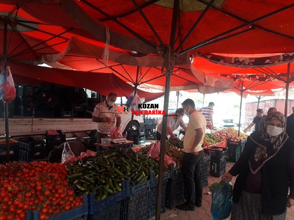 Kozan’da Halk pazarları Covid-19 tedbirleriyle açıldı