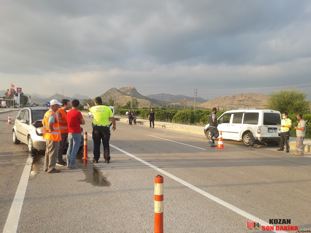 Kozan-Adana yolu trafik kazası 1 yaralı