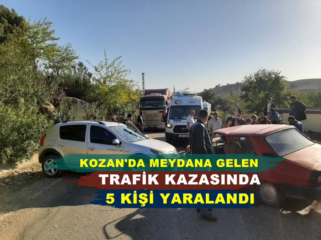 Kozan’da meydana gelen trafik kazasında 5 kişi yaralandı