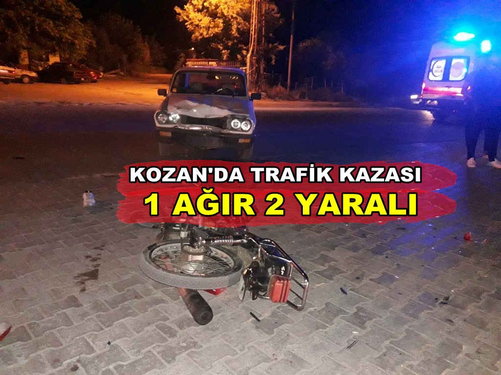 Kozan’da trafik kazası 2 yaralı
