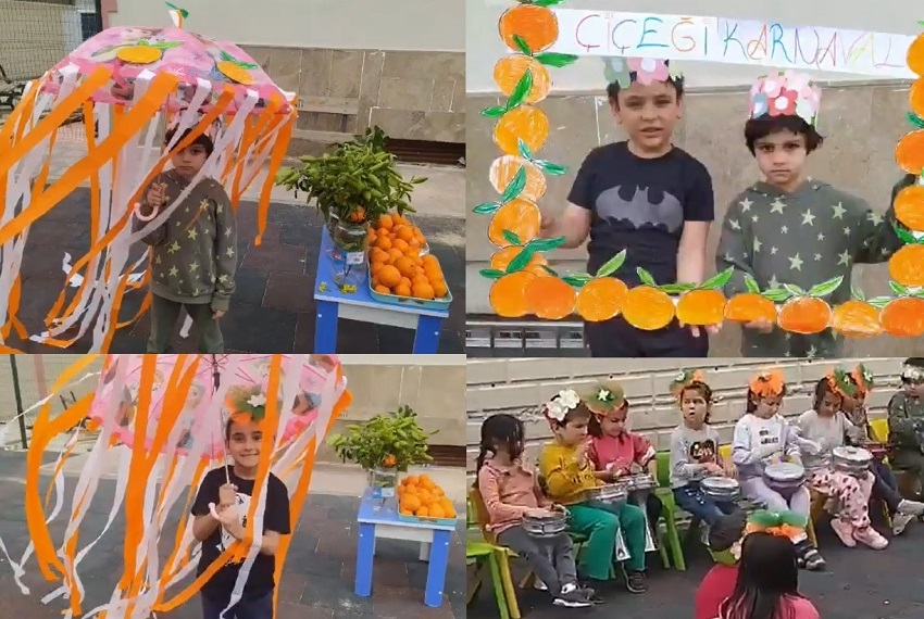 Şabanata İlkokulu Ana sınıfı Öğrencileri Portakal Çiçeği Karnavalı’nı Kutlamaya Devam Ediyor