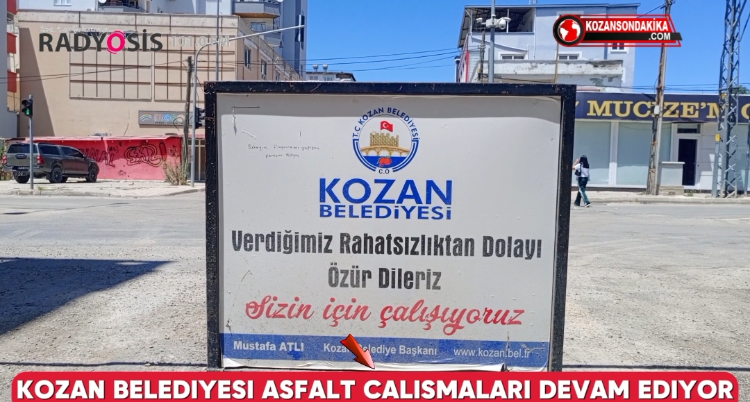 KOZAN BELEDİYESİNDEN ÜSTÜN SOKAK’A ASFALT MESAİSİ