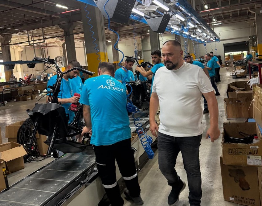 Harun Abdullah Baysal’dan Arora Motosiklet Fabrikasına Ziyaret