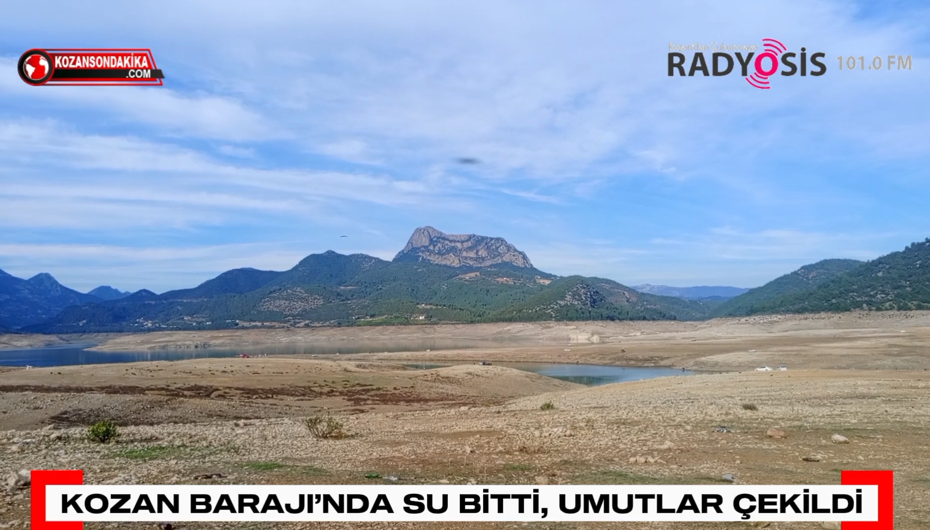 KOZAN BARAJI’NDA SU BİTTİ, UMUTLAR ÇEKİLDİ