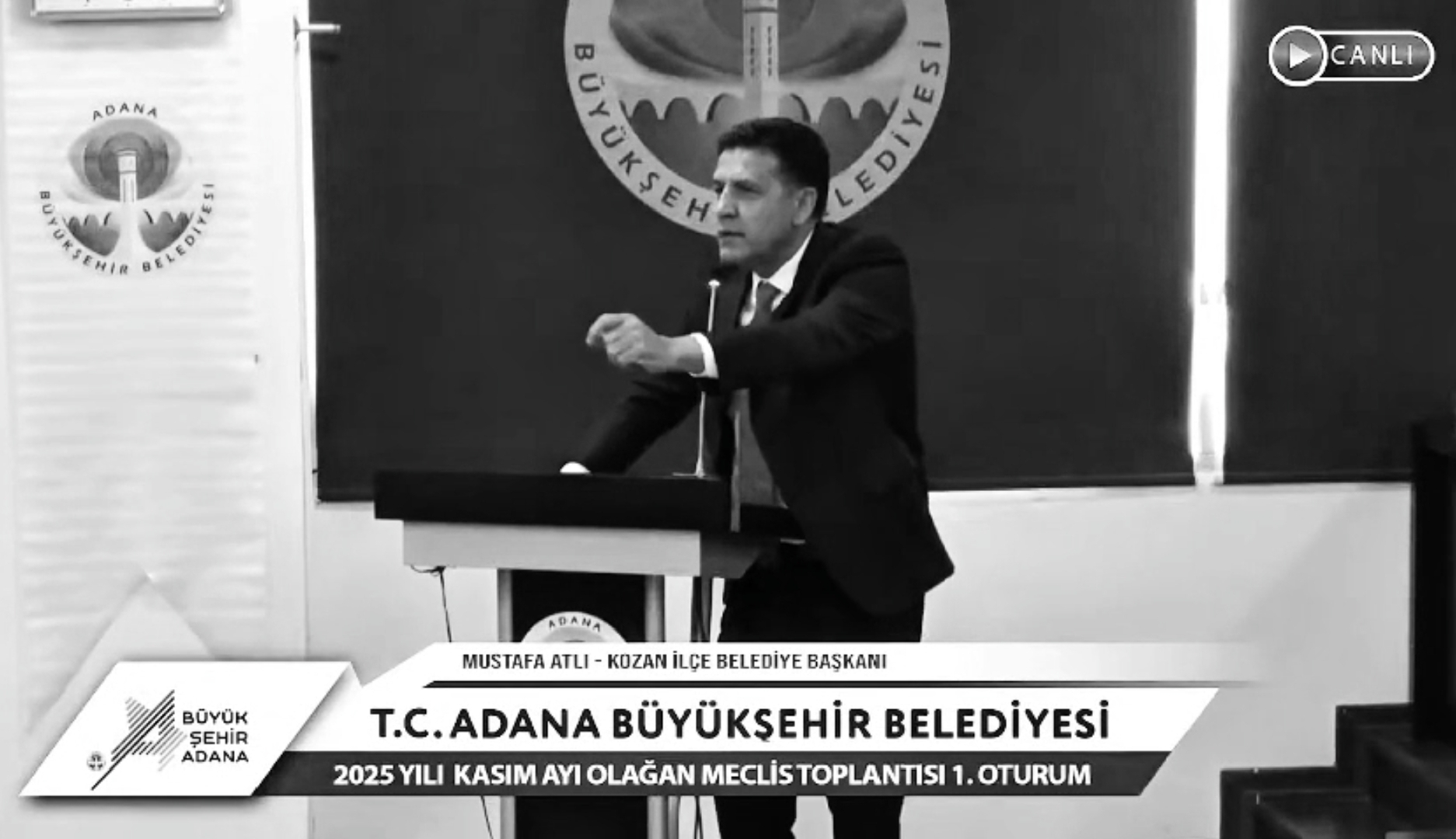 BAŞKAN ATLI’DAN MECLİSTE SERT ÇIKIŞ: “KOZAN’DA ÖLÜLERİMİZİ GÖMEME NOKTASINA GELDİK”