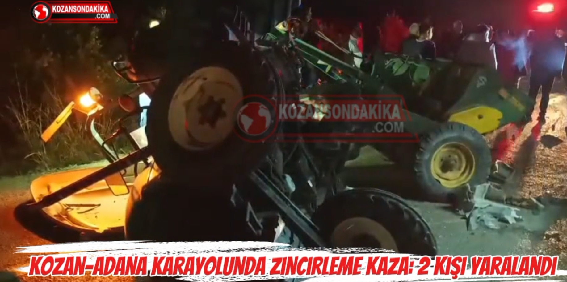 Kozan–Adana Karayolunda Zincirleme Kaza: 2 Kişi Yaralandı