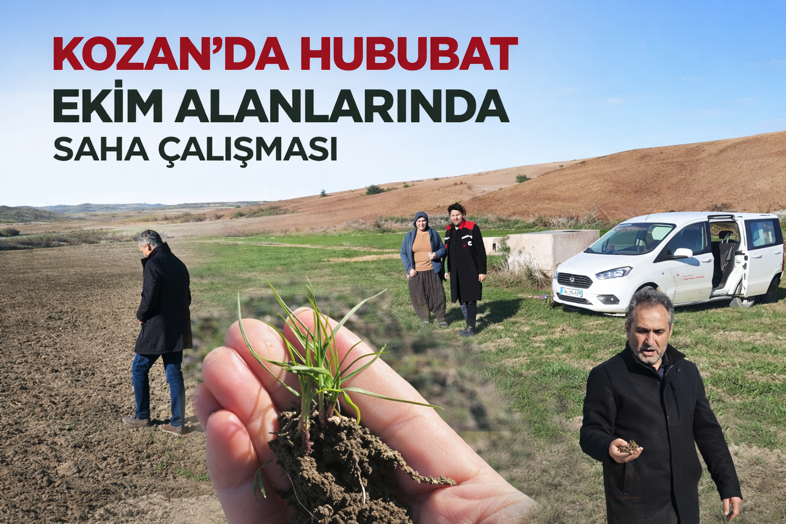 KOZAN’DA HUBUBAT EKİM ALANLARINDA SAHA ÇALIŞMASI