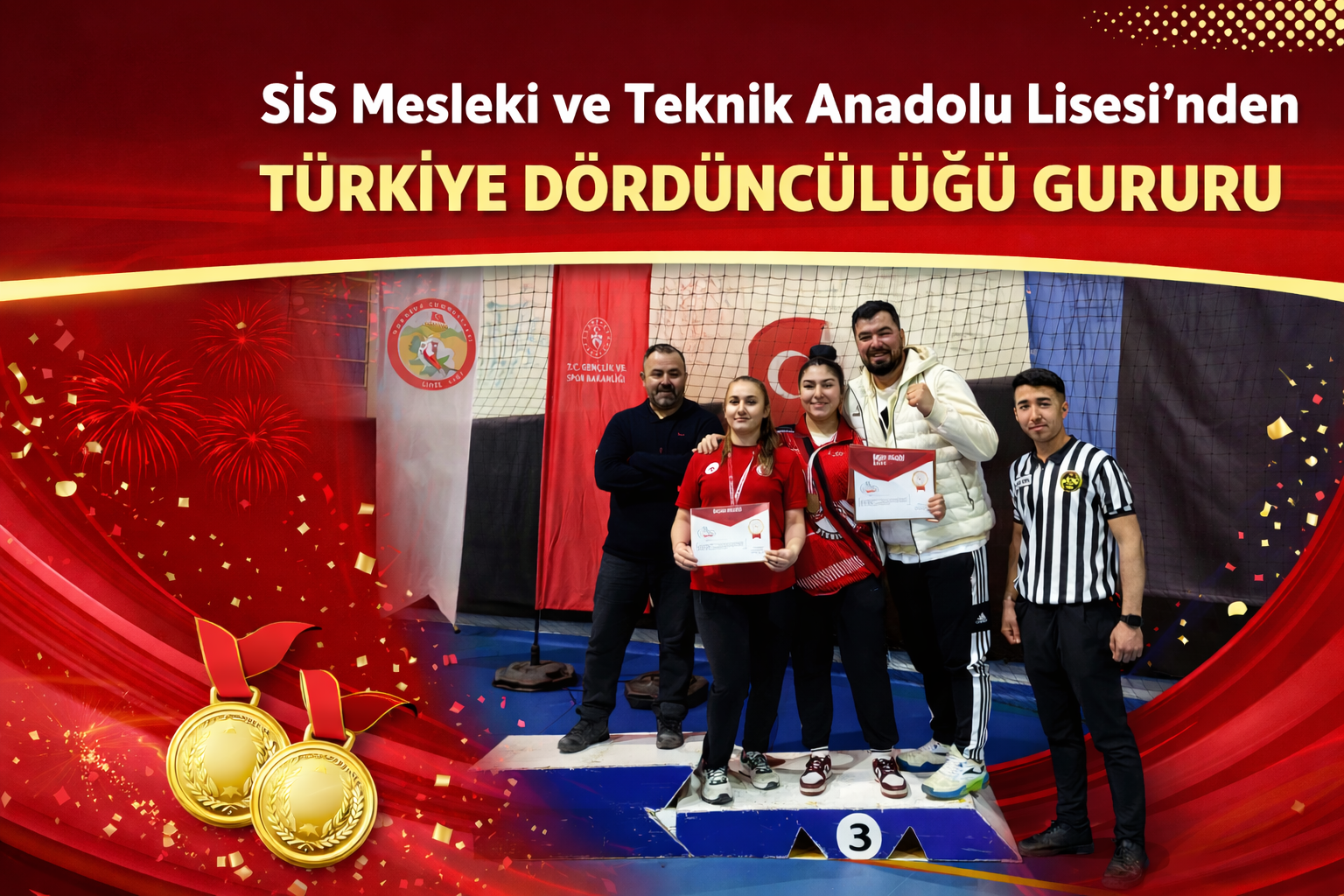 SİS Mesleki ve Teknik Anadolu Lisesi’nden Türkiye Dördüncülüğü Gururu