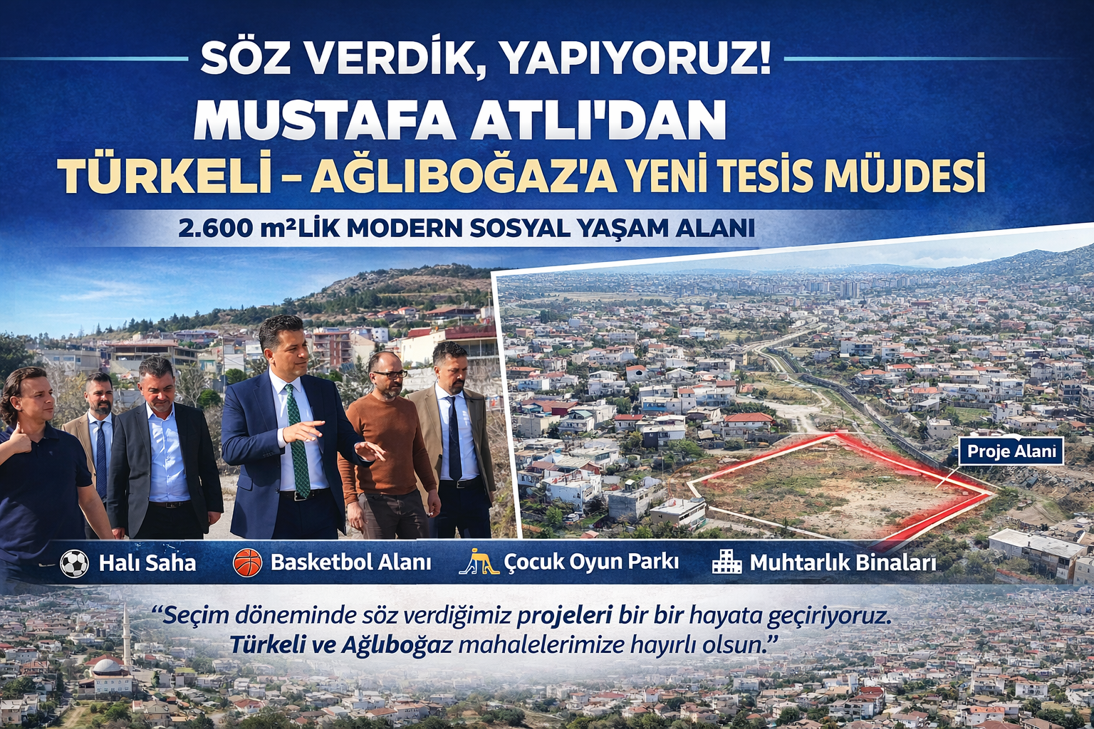 Mustafa Atlı’dan Türkeli–Ağlıboğaz’a Yeni Tesis Müjdesi