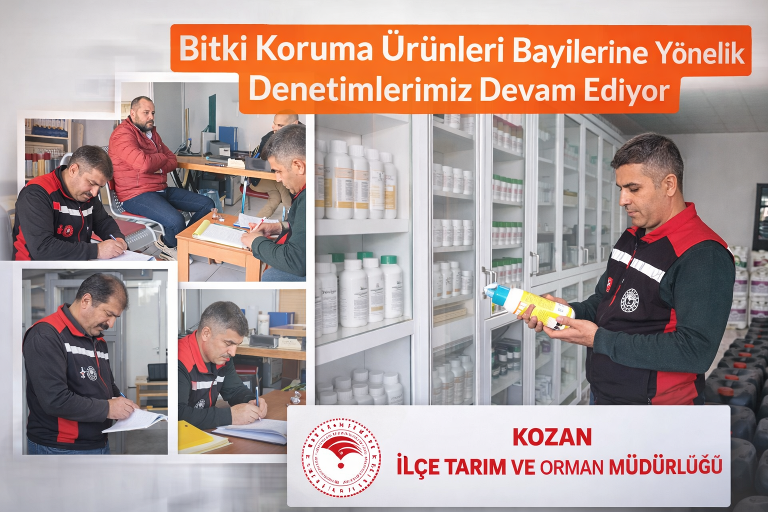 KOZAN’DA ZİRAİ İLAÇ BAYİLERİNE SIKI DENETİM