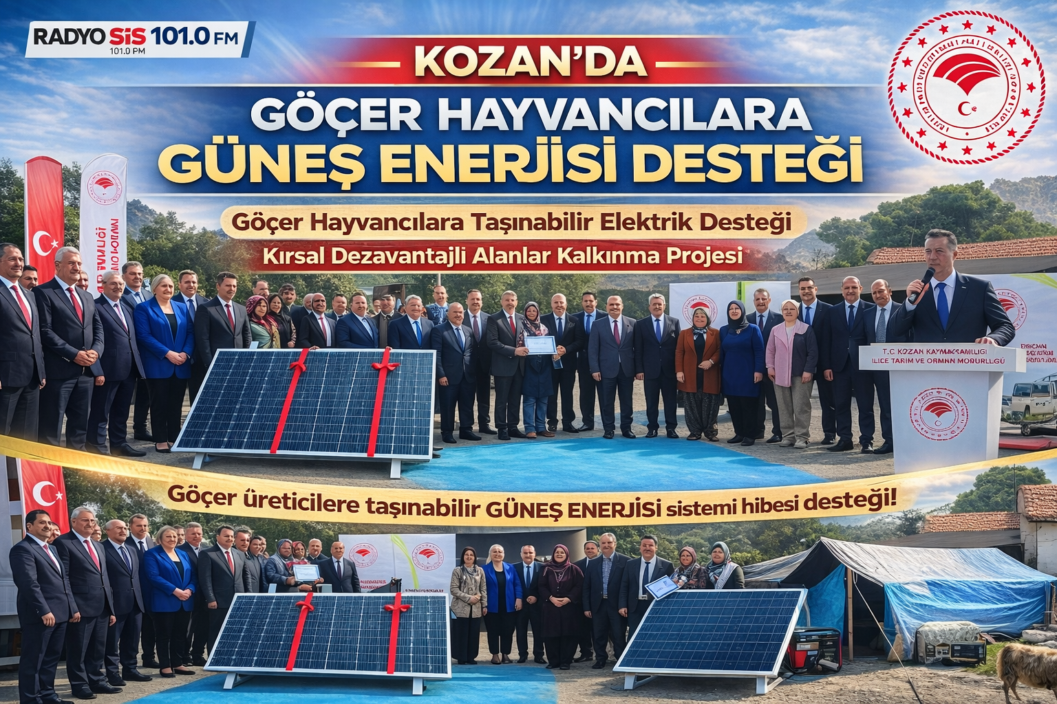 Göçer Hayvancılara Taşınabilir Elektrik Desteği