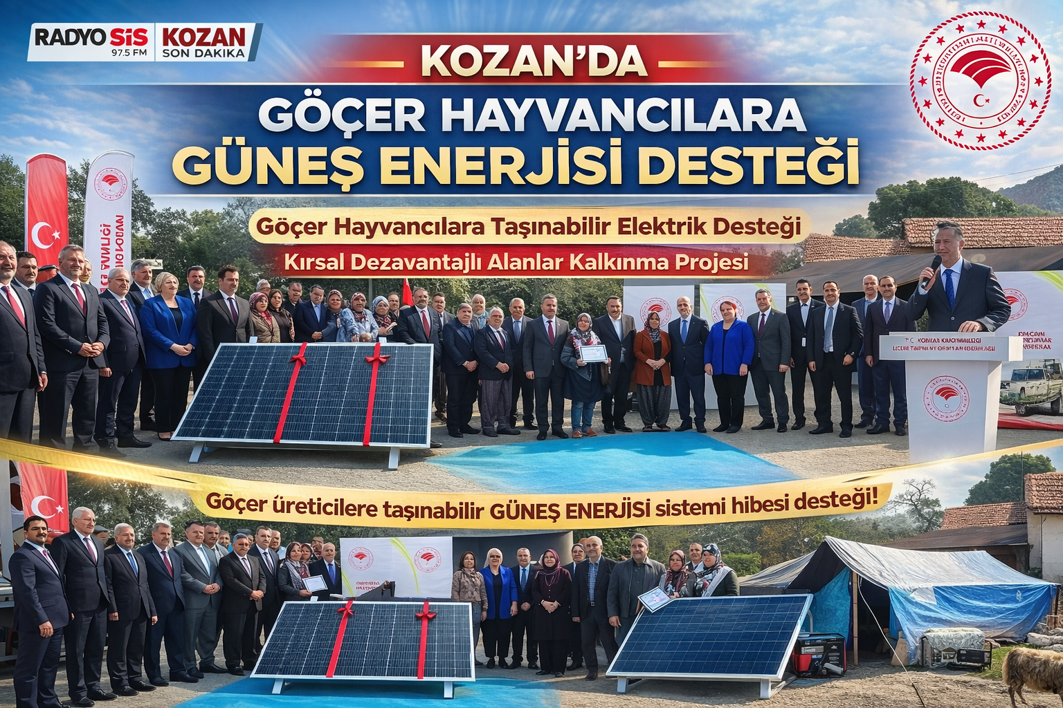 Göçer Hayvancılara Taşınabilir Elektrik Desteği