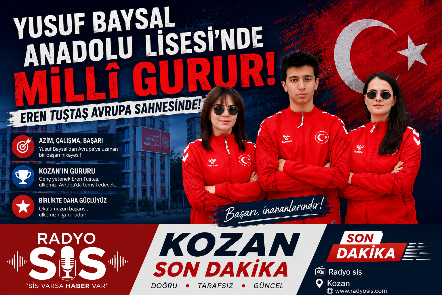 Yusuf Baysal Anadolu Lisesi’nde Milli Gurur: Eren Tuştaş Avrupa Sahnesinde!