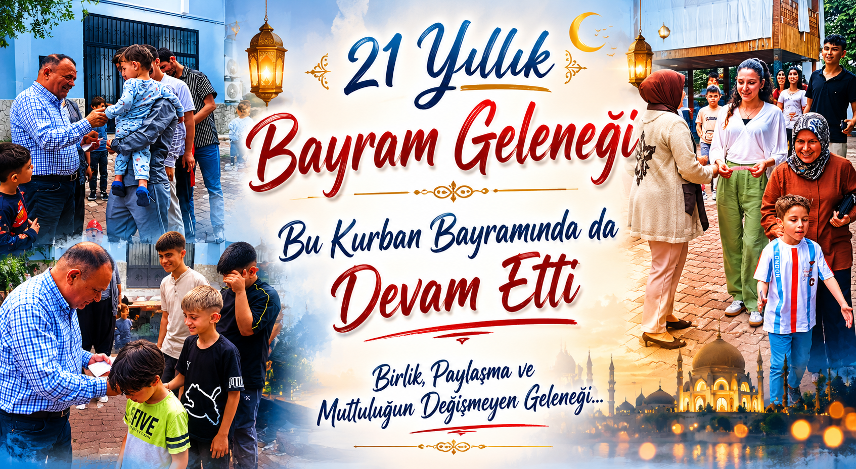21 Yıllık Bayram Geleneği Bu Kurban Bayramında da Devam Etti