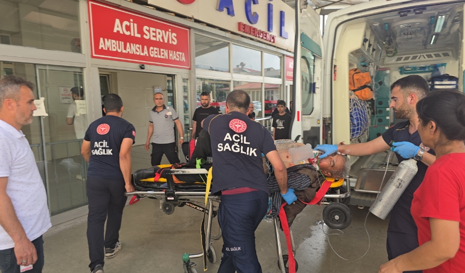 FEKE’DE OTOMOBİL UÇURUMA YUVARLANDI: 80 YAŞINDAKİ SÜRÜCÜ YARALANDI