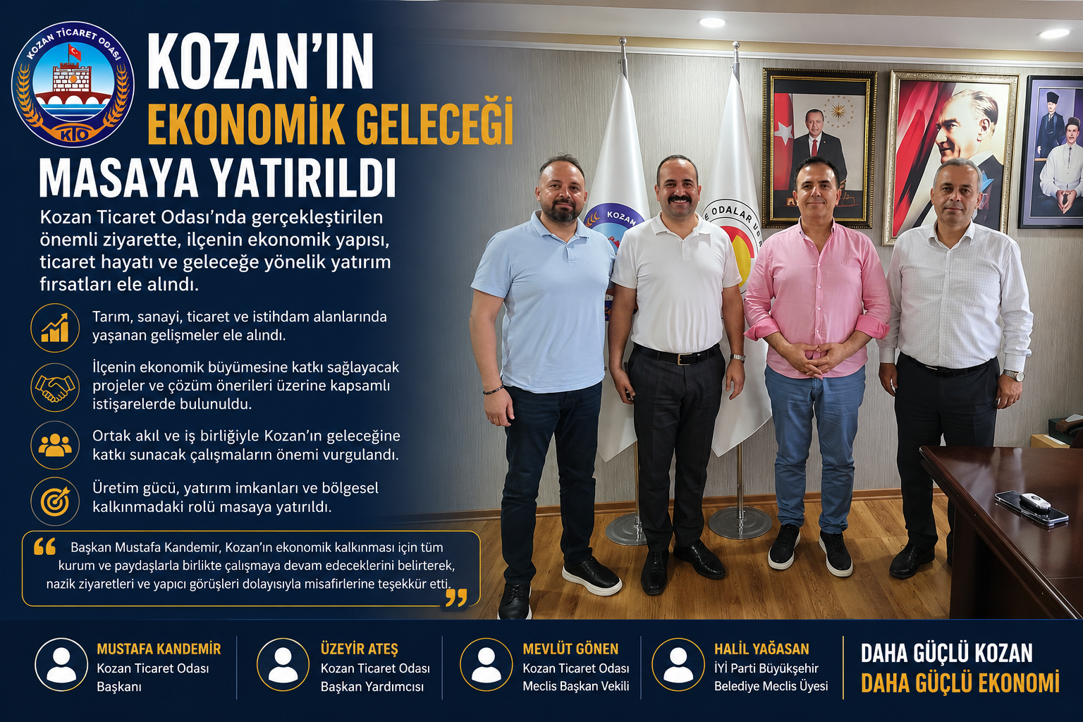 Kozan’ın Ekonomik Geleceği Masaya Yatırıldı