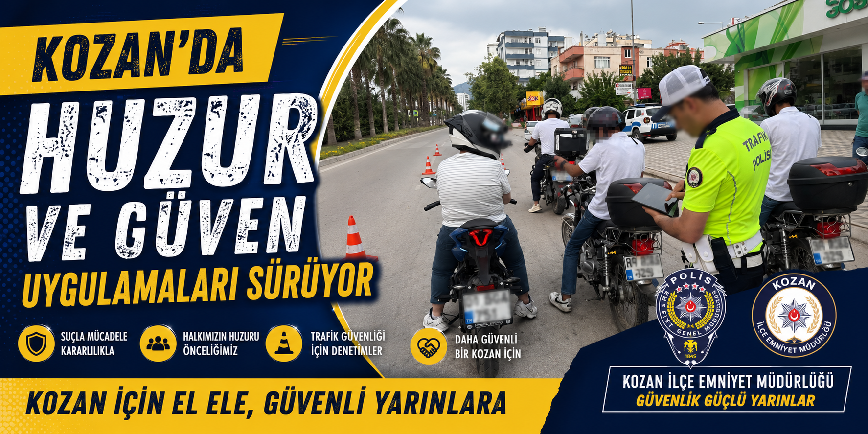 Kozan’da Suçlulara Geçit Yok: Bir Haftada Çok Sayıda Operasyon ve Tutuklama