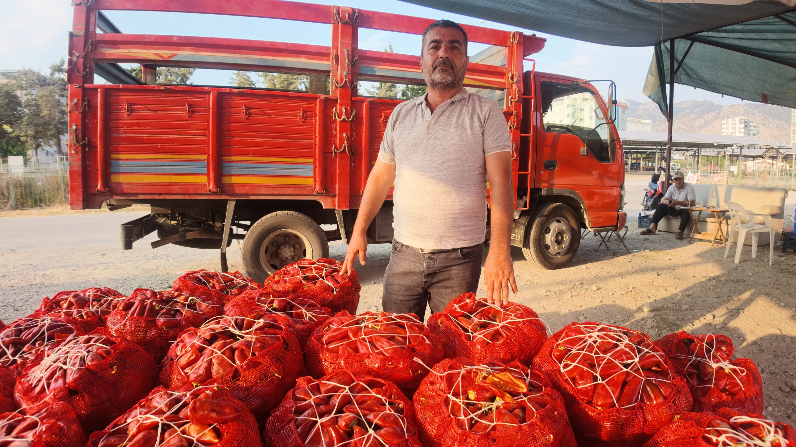 KOZAN’IN OLMAZSA OLMAZI SALÇALIK BİBERDE SATIŞLAR BAŞLADI: KİLOSU 25 TL
