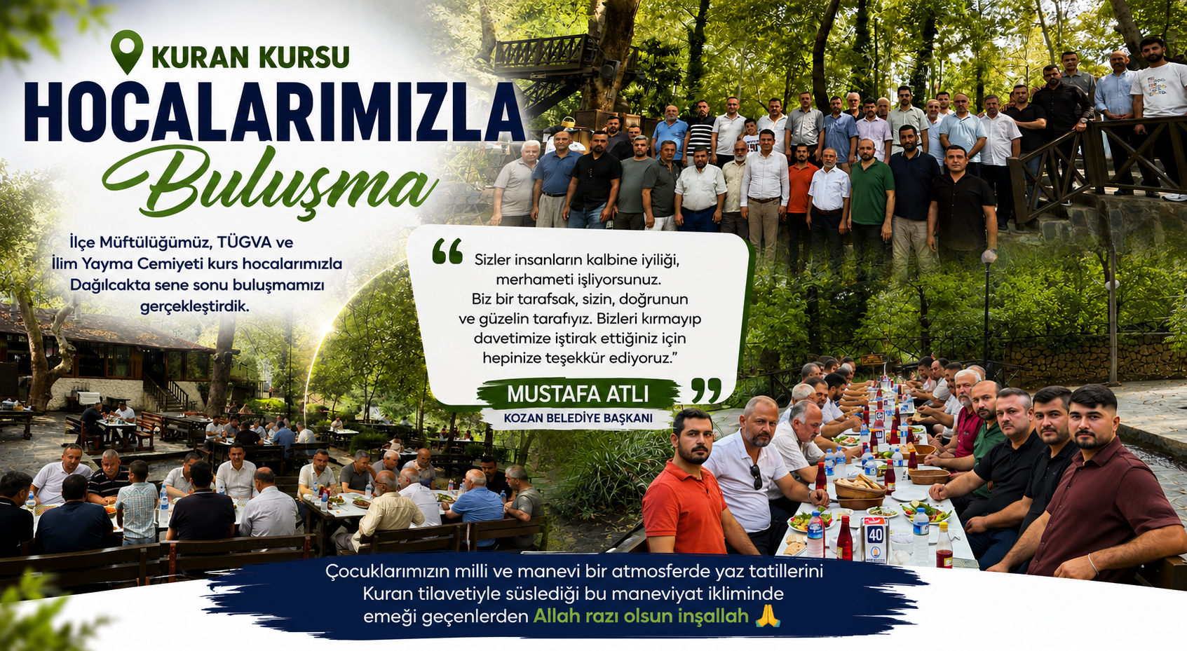 KOZAN’DA KUR’AN KURSU HOCALARIYLA YIL SONU BULUŞMASI