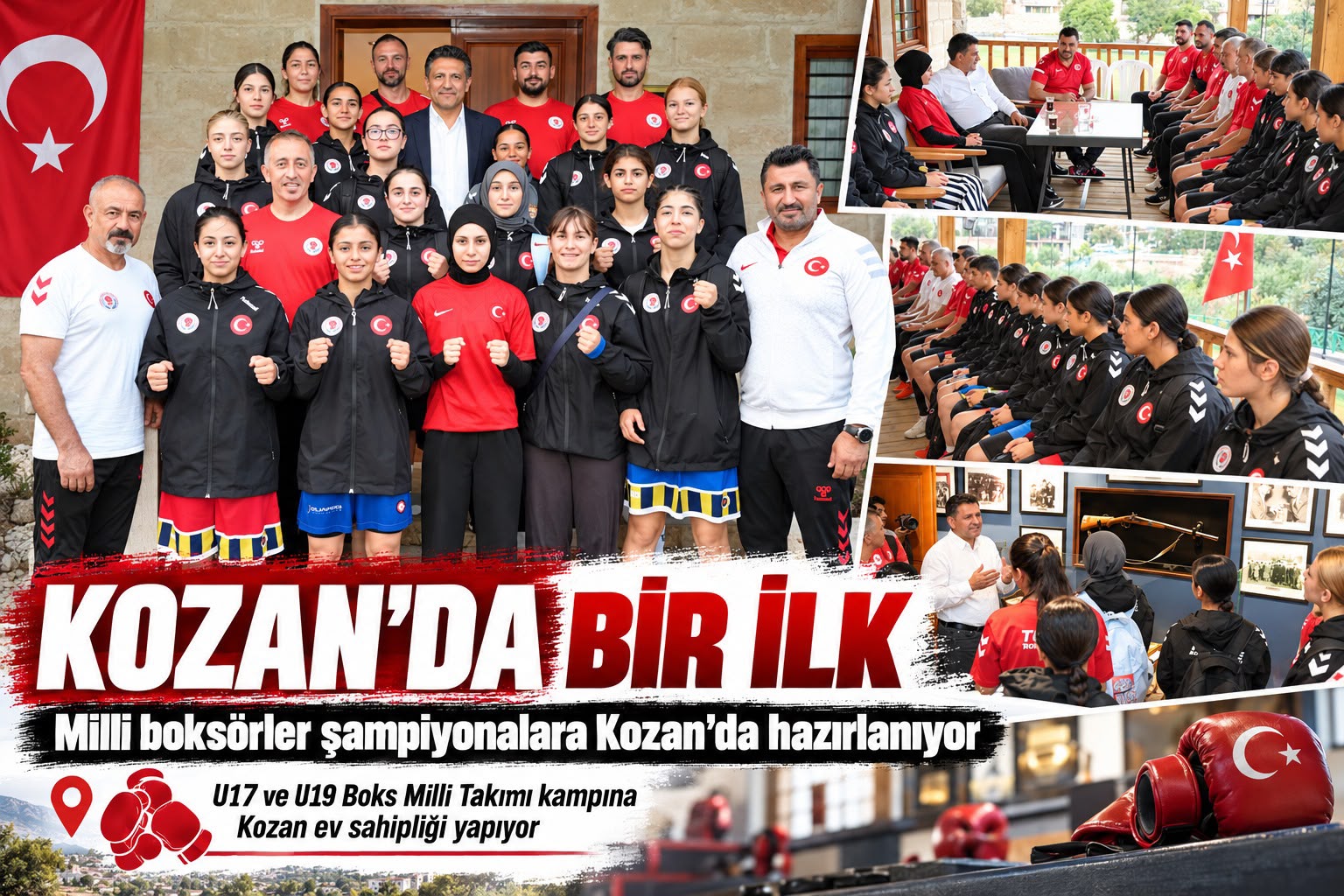 KOZAN’DA BİR İLK: U17 VE U19 BOKS MİLLİ TAKIMI SPORCULARI KAMPA GİRDİ