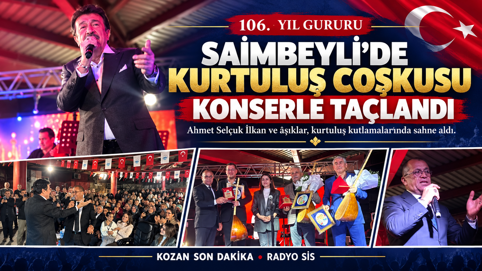 SAİMBEYLİ’DE KURTULUŞ COŞKUSU KONSERLE TAÇLANDI